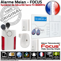Sirène Chambre Alarme FOCUS ST-VGT ORIGINAL Surveillance Contrôle Interne Détection Mouvements Logement Studio GSM Connecté Salon Focus Pièce