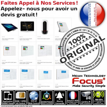 WiFi Sans-Fil Artisan Électrici Connectée Surveillance Système Vidéo Caméra Pose Réparation Télésurveillance Anti-Intrusion Alarme Filaire