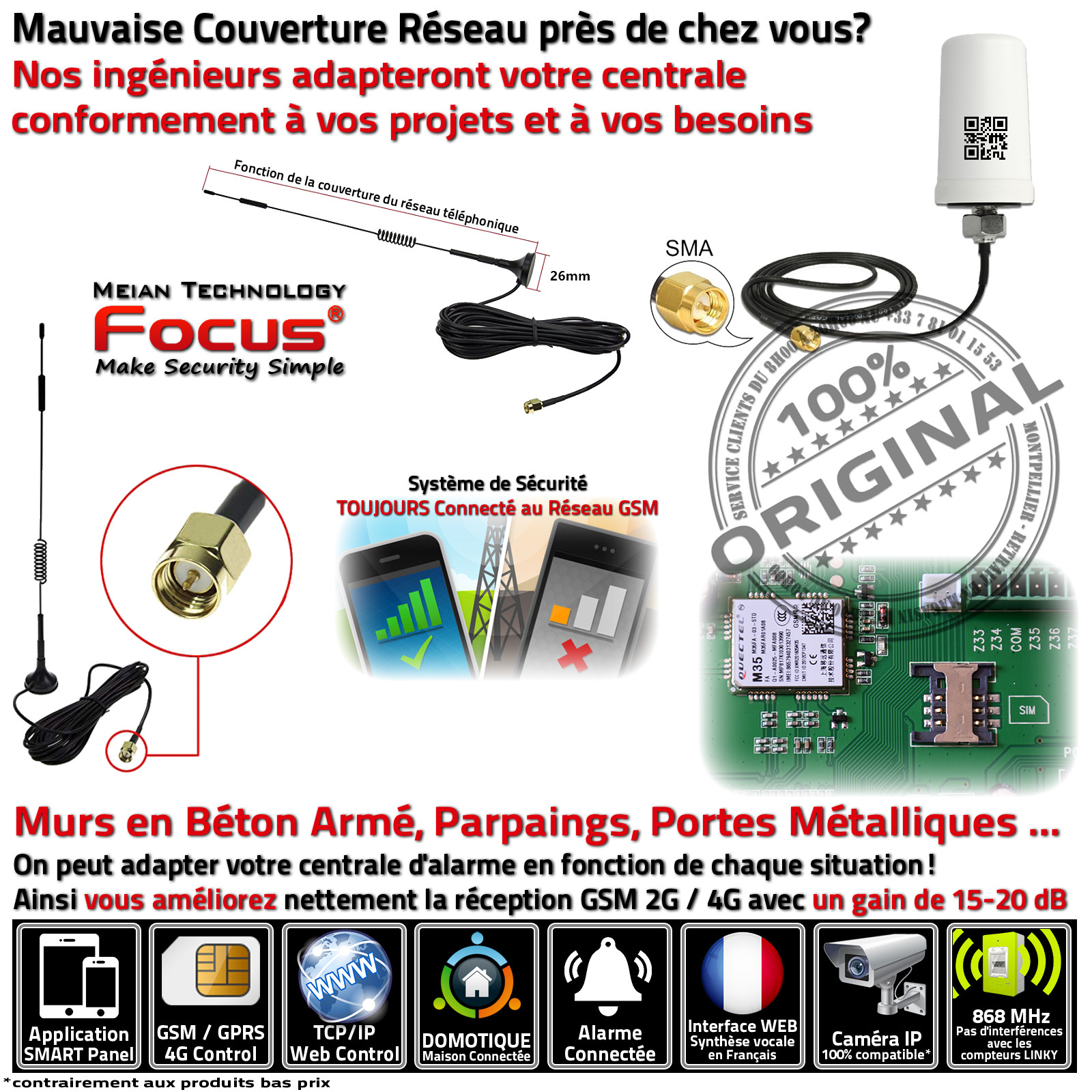 Pose Système Anti-Intrusion Prix Vente Achat Télé-surveillance Tarif Installateur Devis Installation Caméra GSM Réparation