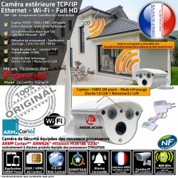 Caméra RJ45 Extérieur Surveillance Nuit Sécurité Logement avec Système Alarme HA-8403 Maison Extérieure de Vision Enregistrement Wi-Fi Protection