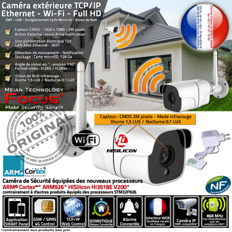 Caméra de surveillance IP WIFI extérieure 8404 pilotable à distance