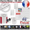 F1 Focus HA-VGT Surveillance Alarme Détecteur FOCUS Bureaux Logement Magnétique Sirène Ouverture Connecté Mouvement GSM Appartement