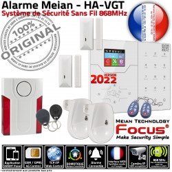 Ouverture Alarme FOCUS Maison pièces sans-fil Sirène HA-VGT Meian Système Mouvement Connecté Capteur Détecteur Connectée 2 Sécurité F2