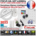 Maison Télécommande FOCUS GSM Alarme Sans-Fil 433MHz HA-V abonnement Connecté Abonnement PACK Sécurité sans Sans Système TCP-IP Ethernet HA-VGT