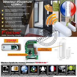 Alarme Capteur 433MHz Bureaux Cabinets Détecteur Sans MC-211R Garage Avertissement Connectée Fil Ouverture Périmétrique FOCUS Centrale Magnétique