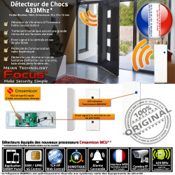 Alerte Entrepôt Avertisseur Vitrée MHz Maison Vibrations Détection Chocs R 433 FOCUS Détecteur Entreprise 4G Baie ORIGINAL Surveillance Fenêtre Porte MD-2018