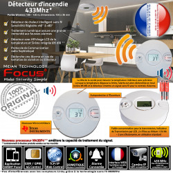 MHz Surveillance 433 Sans Meian MD-240R 4G Réseau Détecteur Cabinets Fil Bureaux Avertisseur Garage Domotique 3G Sous-Sol Incendie Cave FOCUS