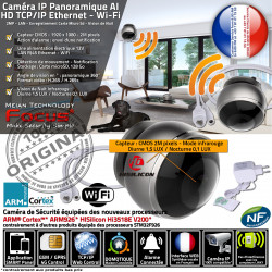 Surveillance Connectée Nocturne Alarme son pour Logement Vision Sécurité Enregistrement Réseau Infrarouge Caméra Surveiller Système IP HA-8304
