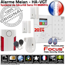 Studio Alarme Porte Meian Salons ORIGINAL Fenêtres Connecté GSM Pièces Sécurité ST-VGT Chambres Capteur Protection Système Présence