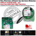 Alarme Connectée ST VGT TCP GSM Chambres Connecté ST-VGT Salons Sirène Pièces SmartPhone Système 2G 4G sans-fil Sécurité 3G Réseau Alerte FOCUS Intégrée