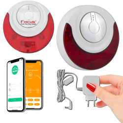 Autonome Surveillance 3G Pièce FLASH Protection 433MHz Capteur Système Alerte Sans Connecté Sirène Salons 4G Chambres Fil ORIGINAL Avertisseur MD-214R Sécurité