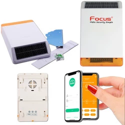 868 Alarme MHz MD Pièces Ethernet Centrale Solaire Salons Extérieure Détecteur Chambres 3G SmartPhone Connectée Avertisseur 326R Sirène