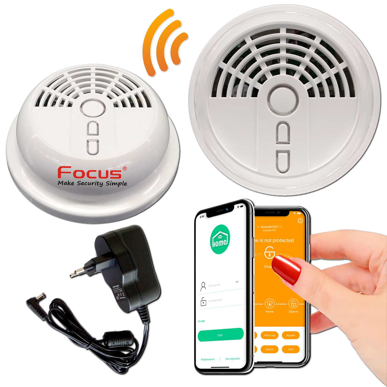 Détecteur Ouverture 433 MHz – Meian MD-210R, Pour Alarme Volet/Garage