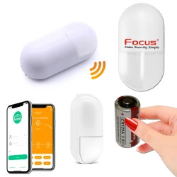 Animaux Présence Avertissement MC-565R PIR Immunité Compatible Capteur Passage Mouvements Détection Centrale Fil FOCUS MHz Sans 4G Domotique 433 Alarme