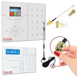 Dépôt Connectée MHz ORIGINAL Centrale Ethernet GSM Grange Cave Gain Connecteur Meian Commerce TCP-IP 868 Réception SMA Antenne Améliorer Alarme