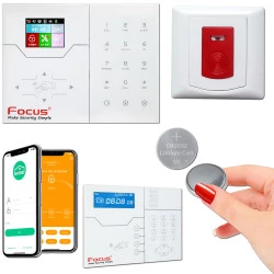 Détecteur Sécurité Domicile Meian Connectée Bouton Agression Poussoir Signal Connecté Alerte Téléphone Système Domotique Puissante FOCUS Avertisseur Cave