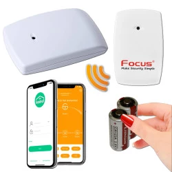 Connecté FOCUS Sécurité Meian 433 Entrepôt Réseau Sans MHz Système Sonde Protection Entreprise Domotique Boutique Vibrations Fil Capteur