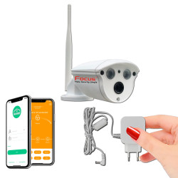 Réseau de Surveillance Extérieure Sécurité IP Maison Protection Caméra HA-8403 Nuit Wi-Fi Vision Enregistrement Ethernet Alarme Système